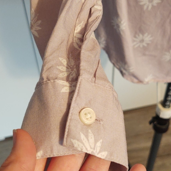 Loft Pullover 1/4 Button Blouse - Picture 5 of 7